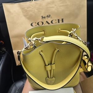 Coach Vibrant Yellow Shoulder Bag